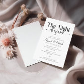 De nacht voor het repetitief eten kaart