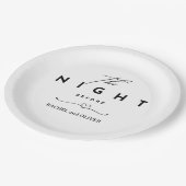 De nacht voor het repetitief eten papieren bordje (Gekanteld)