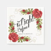 De nacht voor het repetitief eten servet (Voorkant)