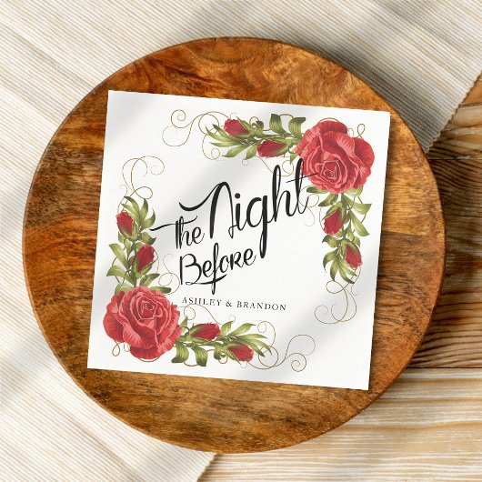 De nacht voor het repetitief eten servet