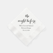 De nacht voor het repetitief eten van Napkins Servet (Hoek)