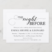 De nacht voor het ritme van de repetitie kaart (Voorkant / Achterkant)