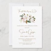 De Nacht Voor Ik Trouw Magnolia Bruiloft Kaart (Voorkant)