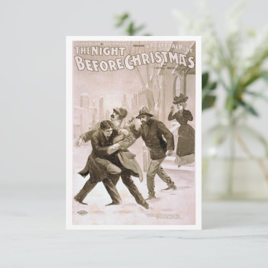 De nacht voor kerst: de moord bedankkaart (Staand voorkant)