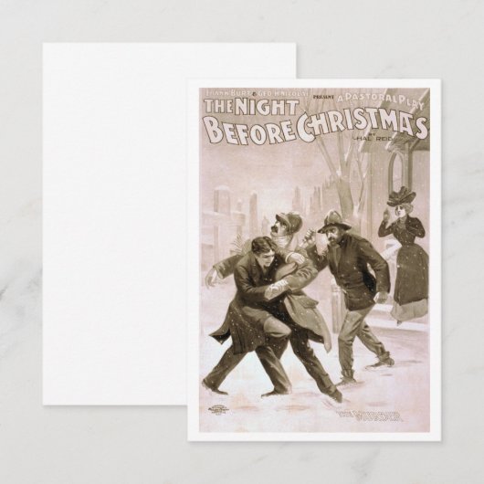 De nacht voor kerst: de moord bedankkaart (Voorkant / Achterkant)