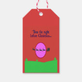 De nacht voor Kerstmis Cadeaulabel (Voorkant)