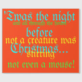 De nacht voor Kerstmis Cadeaupapier (Vlak)