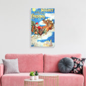 De nacht voor Kerstmis Canvas Afdruk (Insitu (Woonkamer))