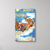 De nacht voor Kerstmis Canvas Afdruk (Voorkant)