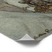 De nacht voor Kerstmis door Arthur Rackham Poster (Hoek)