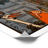 De nacht voor Kerstmis, door Denlow, 1903 (colou Poster (Hoek)