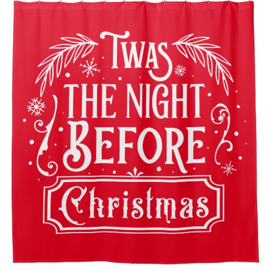 De nacht voor Kerstmis Douchegordijn (Voorkant)