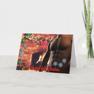 De nacht voor Kerstmis Feestdagen Kaart