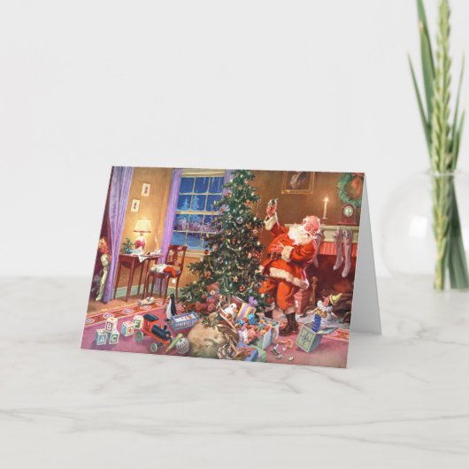 DE NACHT VOOR KERSTMIS FEESTDAGEN KAART (Voorkant)