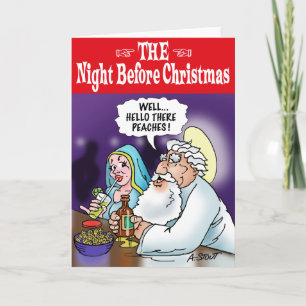 De nacht voor Kerstmis...! Feestdagen Kaart
