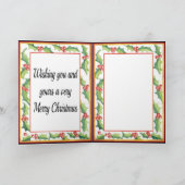 De nacht voor Kerstmis Feestdagen Kaart (Binnen)