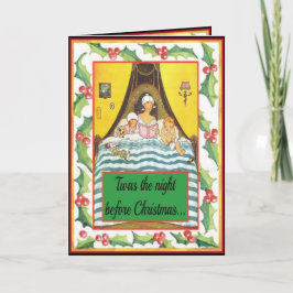 De nacht voor Kerstmis Feestdagen Kaart