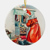 De nacht voor Kerstmis Keramisch Ornament (Voorkant)