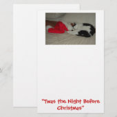 De nacht voor Kerstmis Kitten Briefpapier (Voorkant / Achterkant)