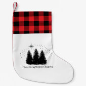 'De nacht voor Kerstmis minimalistische kous Kleine Kerstsok (Voorkant)