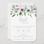 De Nacht Voor Mauve Bloemen Uitnodiging (Voorkant)