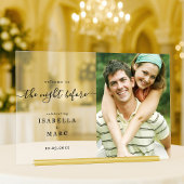 De Nacht Voor Met Foto Voor Huwelijksrepetitie Acryl Bord