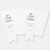 De Nacht Voor Modern Elegant Proefdinermenu Bedankdoosjes (Ongevouwen)