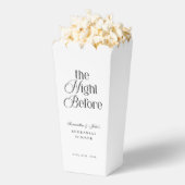 De Nacht Voor Modern Elegant Proefdinermenu Bedankdoosjes (Popped)