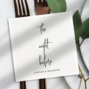 De nacht voor Napkins afdekken Servet