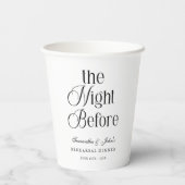 De Nacht Voor Papieren Bekers (Achterkant)