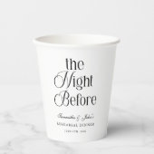 De Nacht Voor Papieren Bekers (Voorkant)