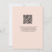 De nacht vóór QR Code Rehearings Dinner Kaart (Achterkant)