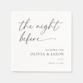 De nacht voor servetten, repetitie diner servetten (Voorkant)