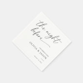 De nacht voor servetten, repetitie diner servetten (Hoek)