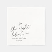 De Nacht Voor Trouwhart Servet (Voorkant)