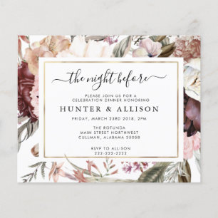 De nacht voor   Uitnodiging