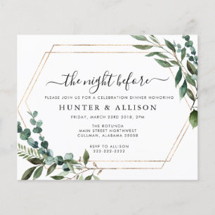 De nacht voor   Uitnodiging