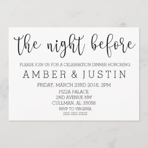 De nacht voor Uitnodiging