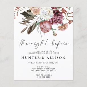 De nacht voor   Uitnodiging