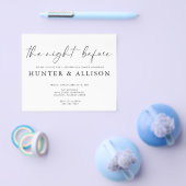 De nacht voor | Uitnodiging Flyer (Enkel)