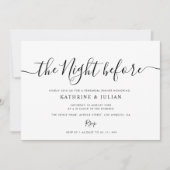 DE NACHT VOOR | Uitnodiging voor een repetitief di (Voorkant)