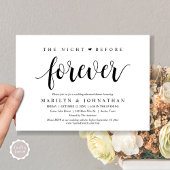 De nacht voor voor eeuwig, de repetitie van de bru kaart