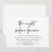 De nacht voor voor eeuwig, de repetitie van de bru kaart (Voorkant / Achterkant)