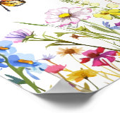 De nacht voor Wildflowers Wedding Welkom Poster (Hoek)