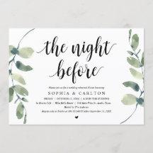 De Nacht Vooraf, Groene Decoratie, Proefbruiloft D