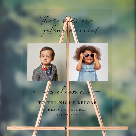 De nacht voordat de Kinder trouwden Acryl Bord (Neutraal)