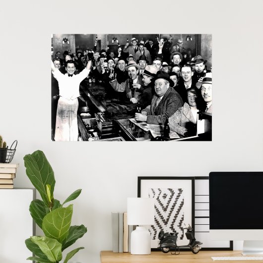 De nacht waarop het verbod is afgelopen poster (Thuiskantoor)