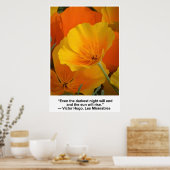 De nacht zal eindigen, Victor Hugo citeert Poppies Poster (Keuken)