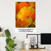 De nacht zal eindigen, Victor Hugo citeert Poppies Poster (Thuiskantoor)