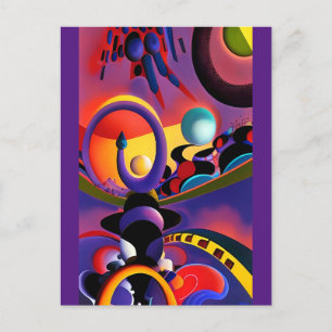De nachtbestuurder Ken Gage Surrealisme Briefkaart
